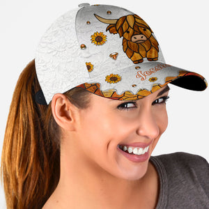 Adorable Highland Cow - Personalized Highland Cow Classic Cap