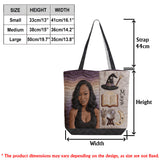 Custom Any Photo Witch Craft - Personalized Witch Quilted Tote Bag