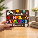 Welcome To Teacher's Classroom - Personalized Teacher 2-Layer Acrylic Freestanding
