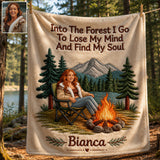 Our Happy Place - Personalized Camping Blanket