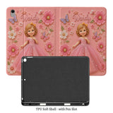 Perfect Princess Case Gift For Kids - Personalized Kid Tablet Cover With Pen Slot