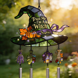 Trust Me I'm A Witch - Personalized Witch Wind Chime With Charm