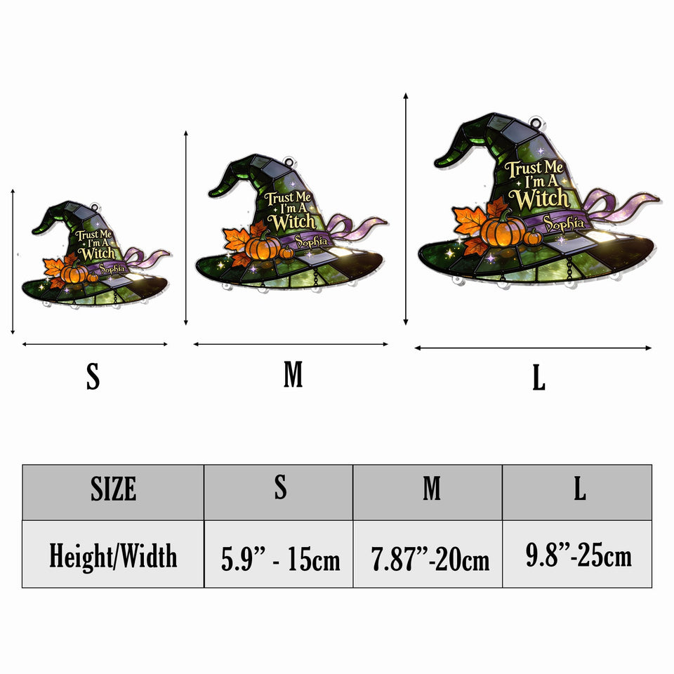 Trust Me I'm A Witch - Personalized Witch Wind Chime With Charm