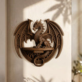 Cool Dragon - Personalized Dragon Wooden Floating Shelf