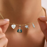 Class Of 2026 - Personalized Graduation Metal Necklaces With Pendants