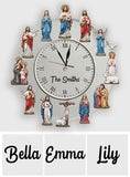 Timeless Faith - Personalized Christian LED Light Wall Clock