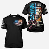 Man Of God - Personalized Father All Over Shirt