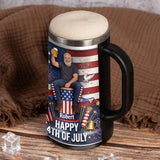 Cheers To Freedom - Personalized Independence Day/ 4th of July Beer Stein