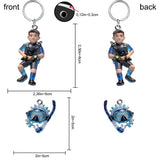 Custom From Any Photo - Personalized Scuba Diving Premium Keychain With Charms