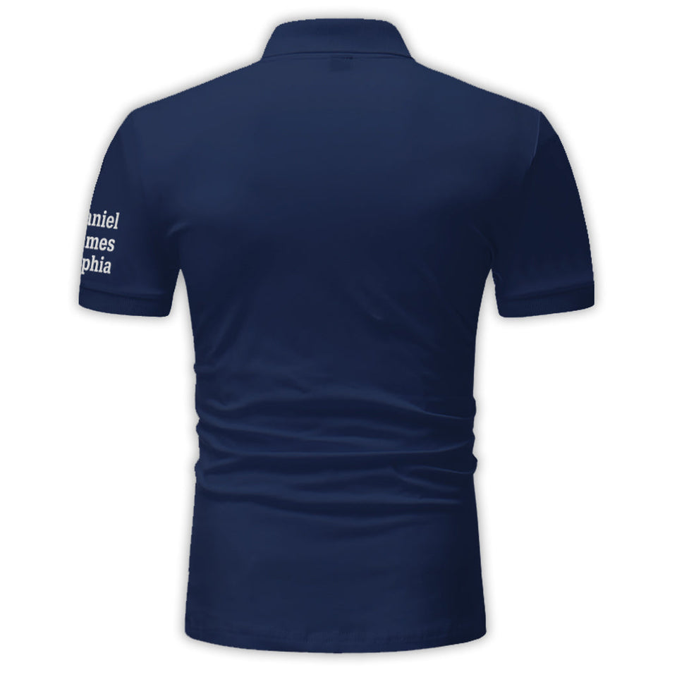 Best Dad By Par - Personalized Father Polo Shirt