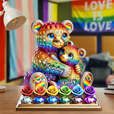 Mama Bear - Personalized LGBT Support Custom Shaped Acrylic Plaque