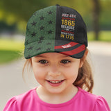 Juneteenth 1865 Because My Ancestors Weren't Free In 1776 - Personalized African American Classic Cap