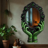 Mysterious Witch Hands - Personalized Witch Wall Hanging Mirror