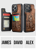 Knight Of God - Personalized Christian Fully Printed Wallet Phone Case