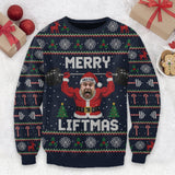 Merry Liftmas Christmas Jumper - Personalized Fitness Ugly Sweater