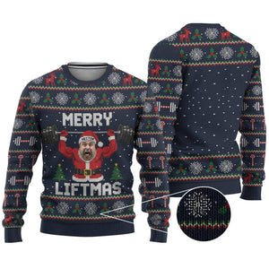 Merry Liftmas Christmas Jumper - Personalized Fitness Ugly Sweater