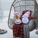Custom From Any Photo - Personalized Memorial Faux Fur Shaped Pillow