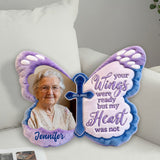 Custom From Any Photo - Personalized Memorial Faux Fur Shaped Pillow