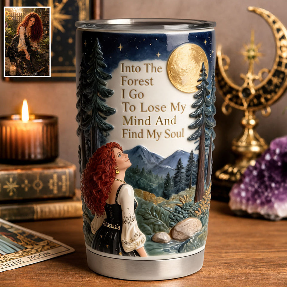 Into The Forest I Go - Personalized Witch Tumbler