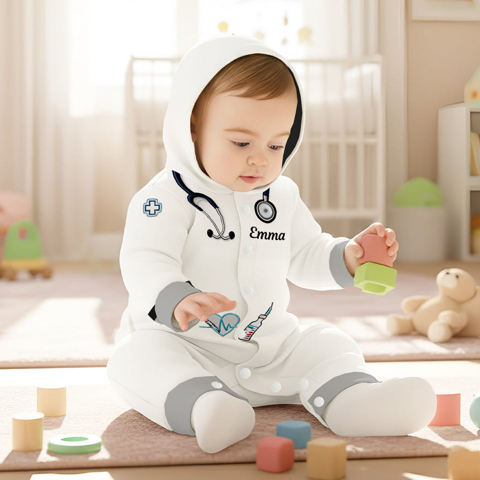 Dream Job Gift For Kids - Personalized Kid Hooded Jumpsuit