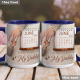 The Day You Became My Daddy - Personalized Father Accent Mug