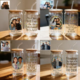 Gift For Work Besties - Personalized Colleague Can Glass