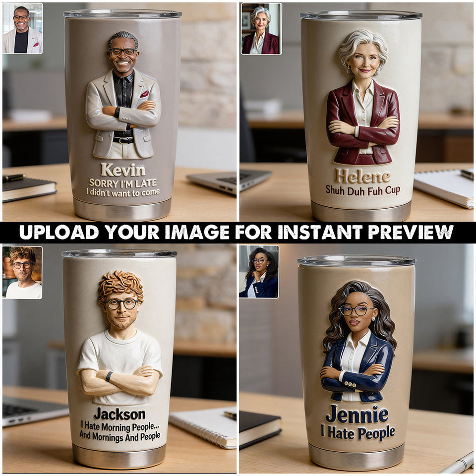 Social Battery Low - Personalized Colleague Tumbler