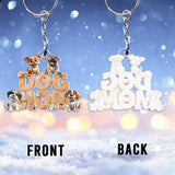Dog Mom - Personalized Dog Custom Shaped Keychain
