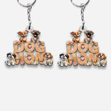 Dog Mom - Personalized Dog Custom Shaped Keychain