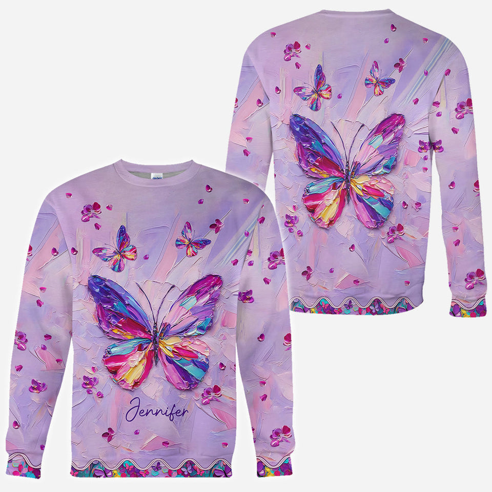 Beautiful Butterfly - Personalized Butterfly All Over Shirt