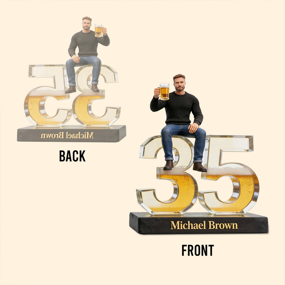 Custom Any Photo - Personalized Birthday Custom Shaped Acrylic Plaque