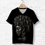 The Women Of Our Culture - Personalized African American Fully Printed V-Neck T-Shirt
