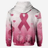 Nous portons du rose - Sweat à capuche et legging personnalisés pour la sensibilisation au cancer du sein