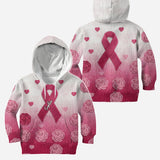 Nous portons du rose - Sweat à capuche et legging personnalisés pour la sensibilisation au cancer du sein