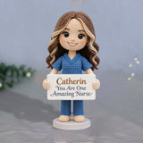 You Are One Amazing Nurse - Personalized Nurse Hand Knitted Figurine