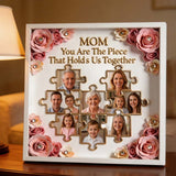 Gift For Mother/ Grandma/ Nana... Custom Birthmonth Flower - Personalized Mother Custom Shaped Acrylic Plaque