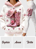 Strong Cowgirl - Personalized Cowgirl Hoodie and Leggings