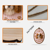 Beautiful Pet Portrait - Personalized Dog Custom Shaped Wood Sign
