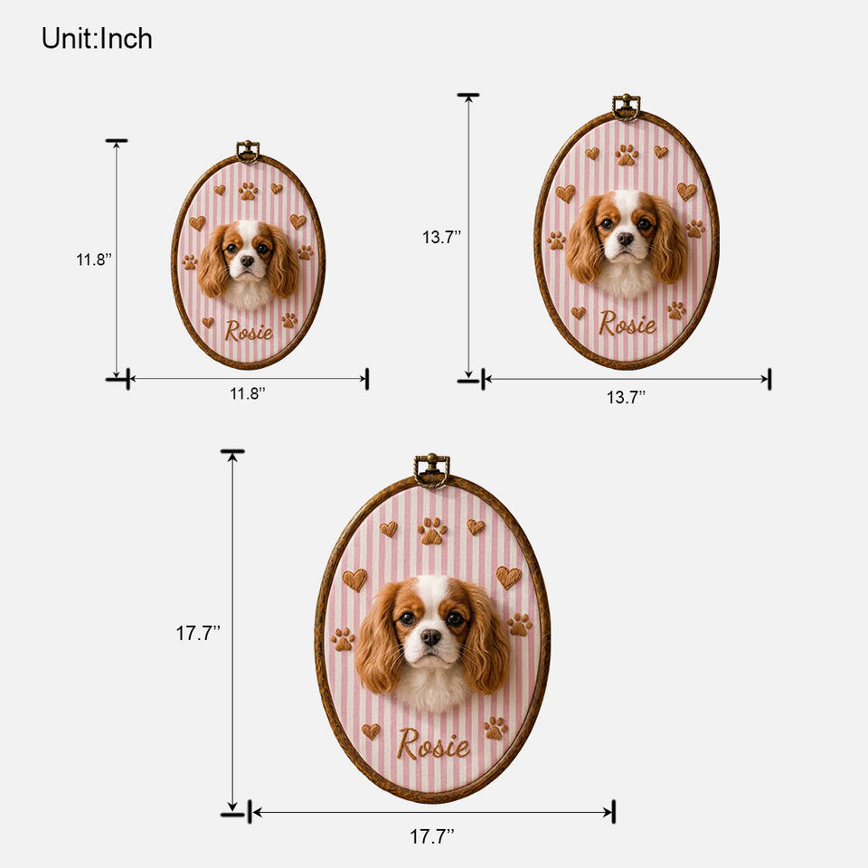 Beautiful Pet Portrait - Personalized Dog Custom Shaped Wood Sign
