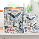 250 Years of America 1776–2026 Vintage Patriotic - Personalized Independence Day/ 4th of July Accent Mug & Coaster