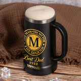 The Man The Myth The Legend, Gift for Dad - Personalized Father Beer Stein