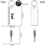 Dad Keychain with Hammer, Screwdriver & Wrench - Personalized Father Keychain with Charms