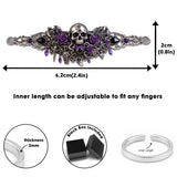 Skull And Roses - Personalized Skull Bracelet & Ring Set