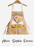 Teacher Gifts Boho Kraft - Personalized Teacher Apron With Pockets