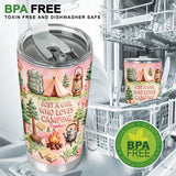 Just A Girl Who Loves Camping - Personalized Camping Tumbler