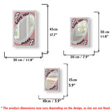 Love You More Reverse Card - Personalized Couple Wall Hanging Mirror