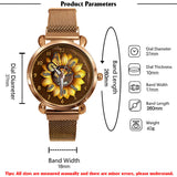 Sunflower Gift For Mom Grandma - Personalized Mother Women Hand Watch