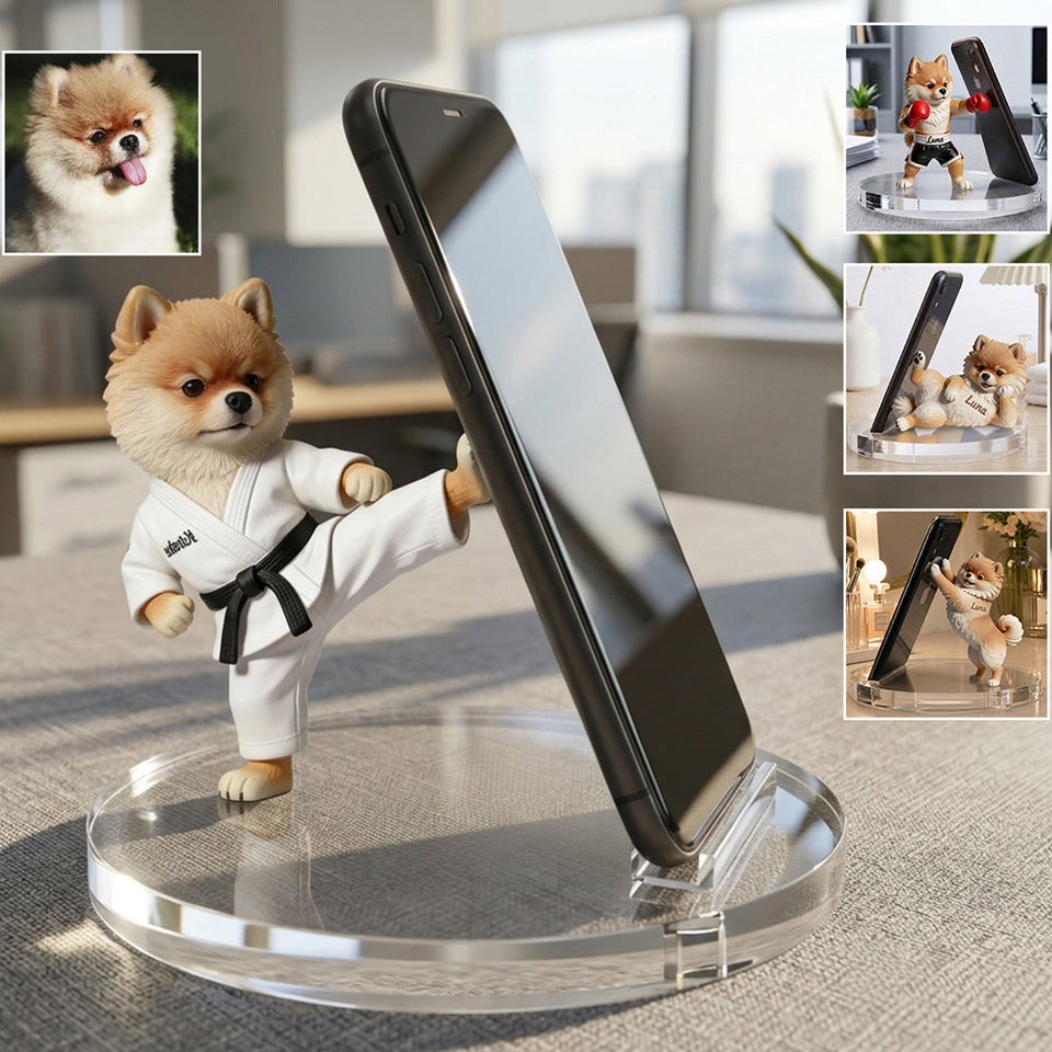 Unique Gift For Dog Lovers - Personalized Dog Phone/ Tablet Holder Stand