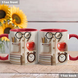Teachers Who Love Teaching, Teach Children To Love Learning - Personalized Teacher Accent Mug