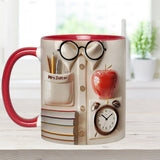 Teachers Who Love Teaching, Teach Children To Love Learning - Personalized Teacher Accent Mug